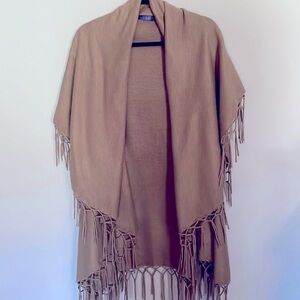 Light nude pink shawl / poncho